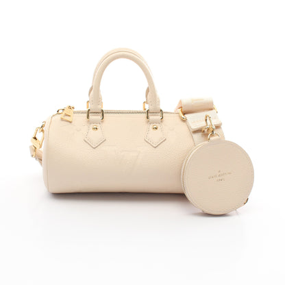 パピヨンBB モノグラムアンプラント クレーム ハンドバッグ レザー アイボリー 2WAY ルイヴィトン バッグ LOUIS VUITTON