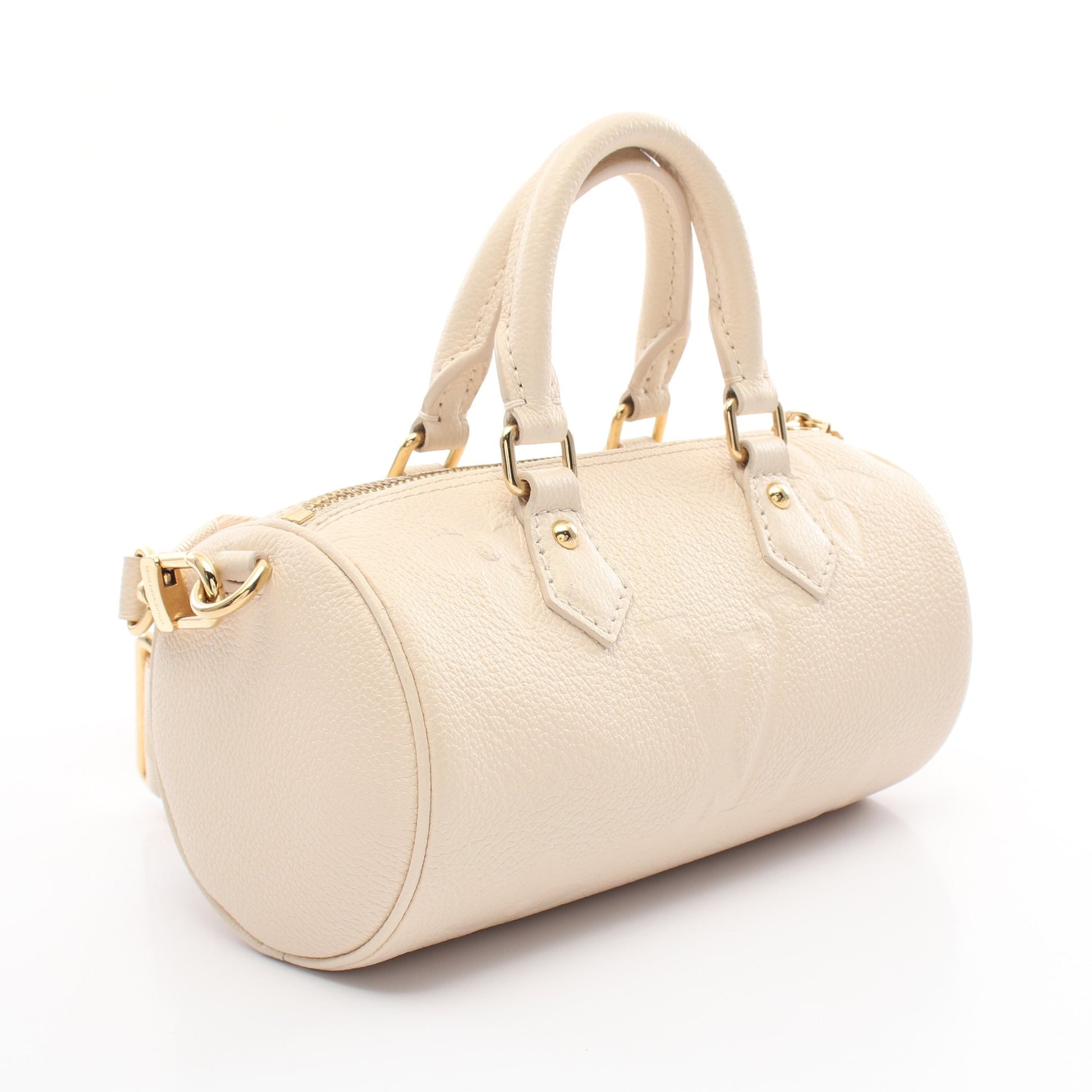 パピヨンBB モノグラムアンプラント クレーム ハンドバッグ レザー アイボリー 2WAY ルイヴィトン バッグ LOUIS VUITTON