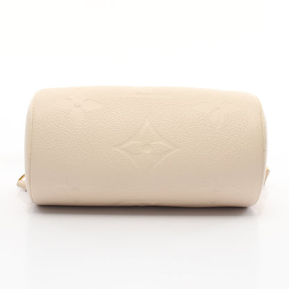 パピヨンBB モノグラムアンプラント クレーム ハンドバッグ レザー アイボリー 2WAY ルイヴィトン バッグ LOUIS VUITTON