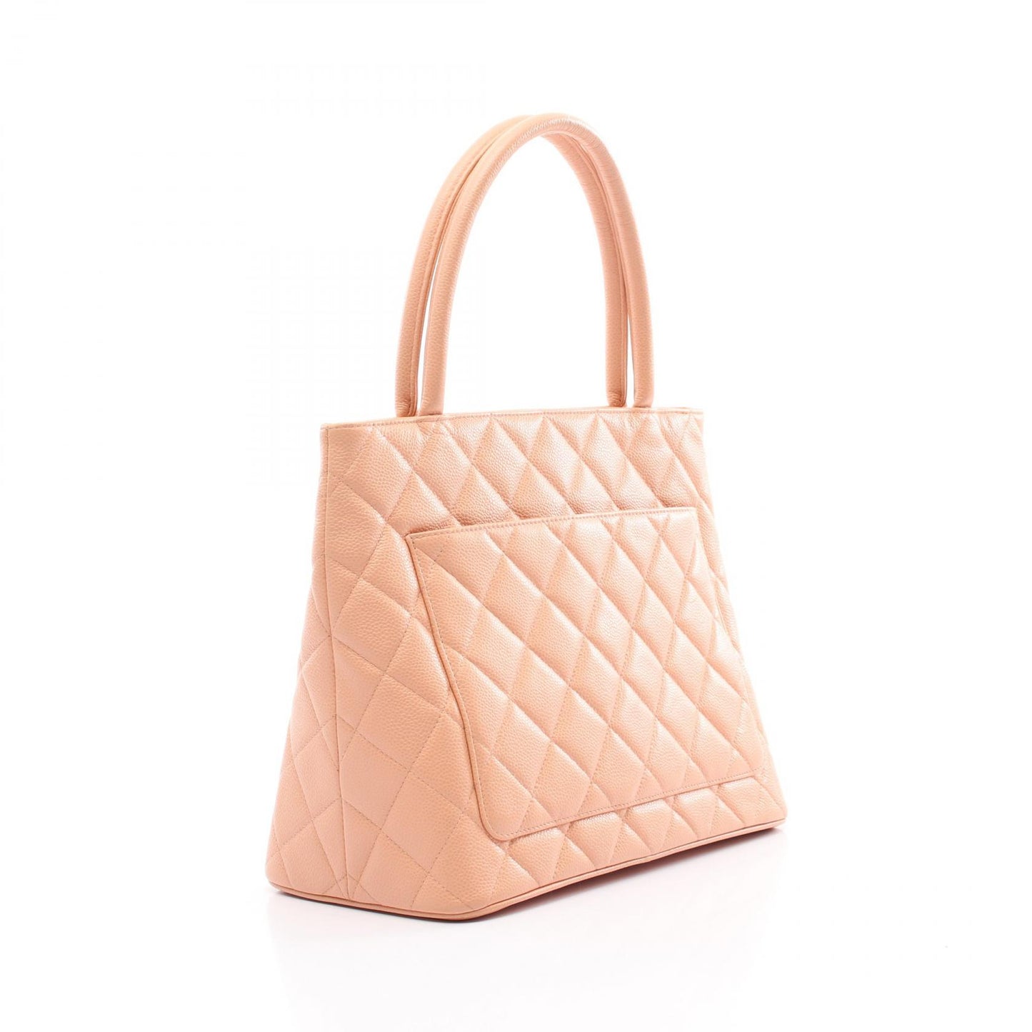 復刻トート ハンドバッグ トートバッグ キャビアスキン ピンクベージュ ゴールド金具 シャネル バッグ CHANEL