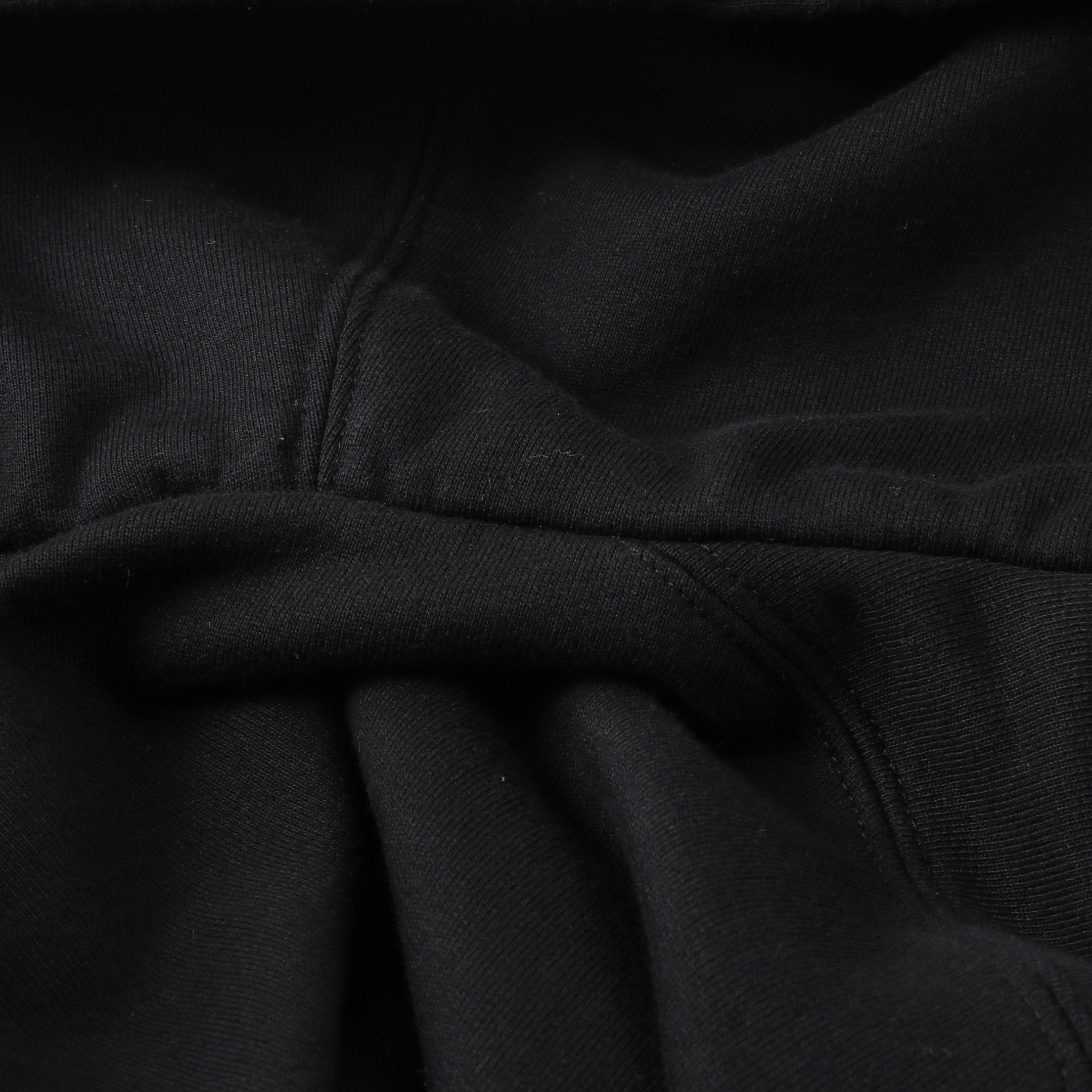 オブリーク ジップアップパーカー コットン ナイロン ブラック ダーク