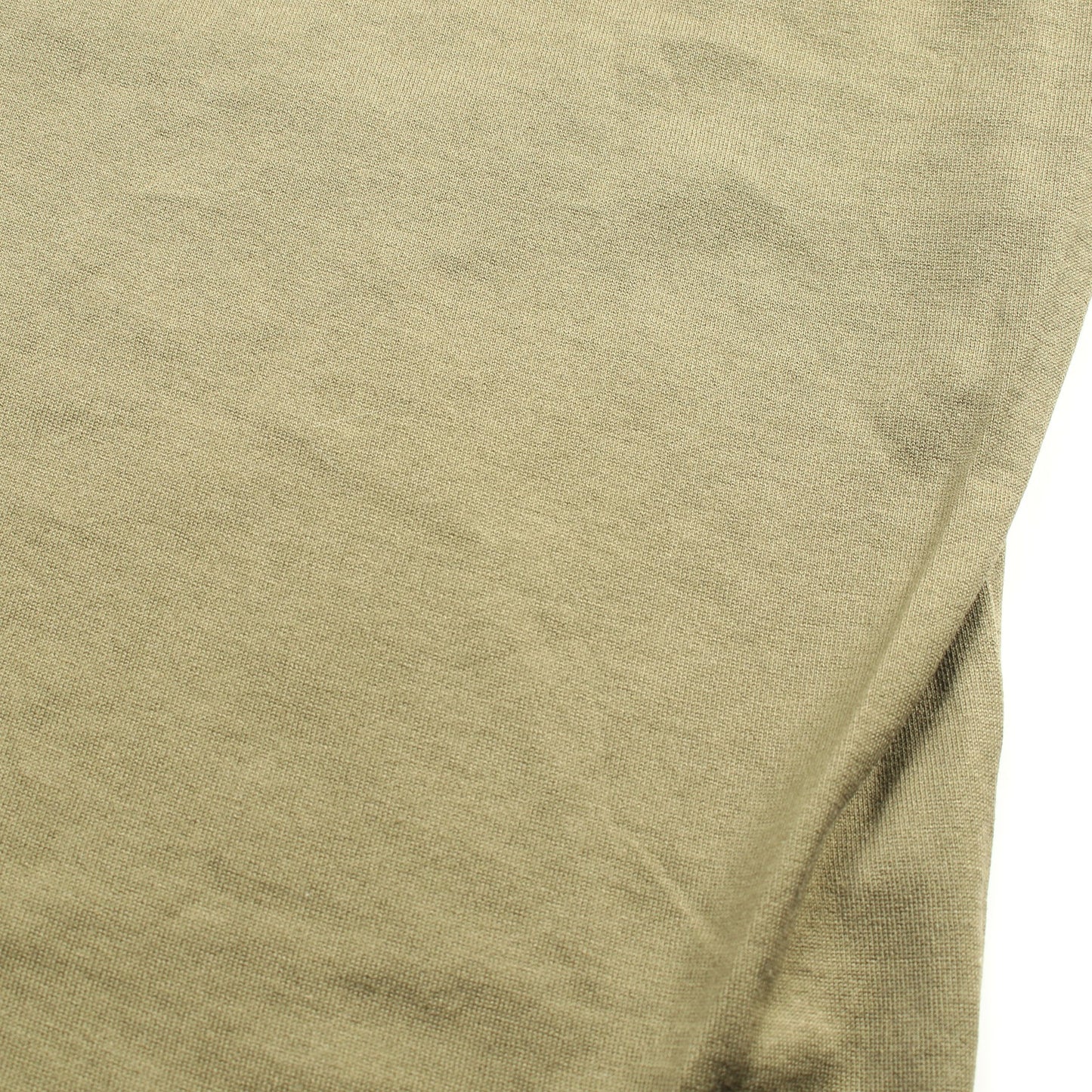 Tシャツ ロゴ刺繍 コットン カーキグリーン エルメス トップス HERMES