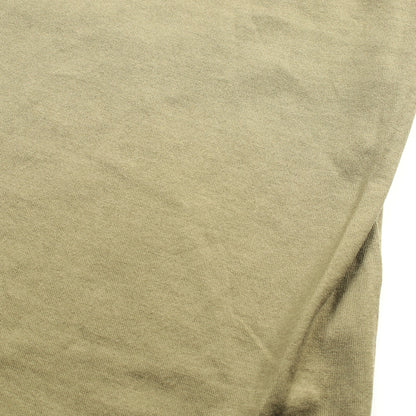 Tシャツ ロゴ刺繍 コットン カーキグリーン エルメス トップス HERMES
