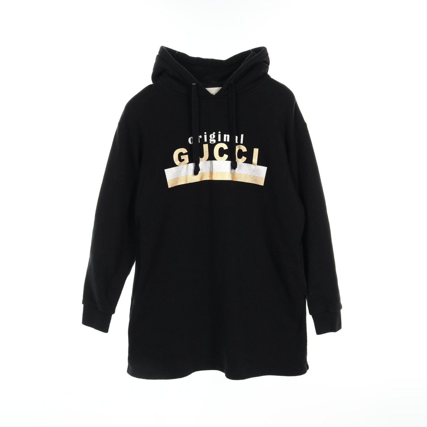 original ワンピース コットン ブラック フード付き グッチ ワンピース GUCCI
