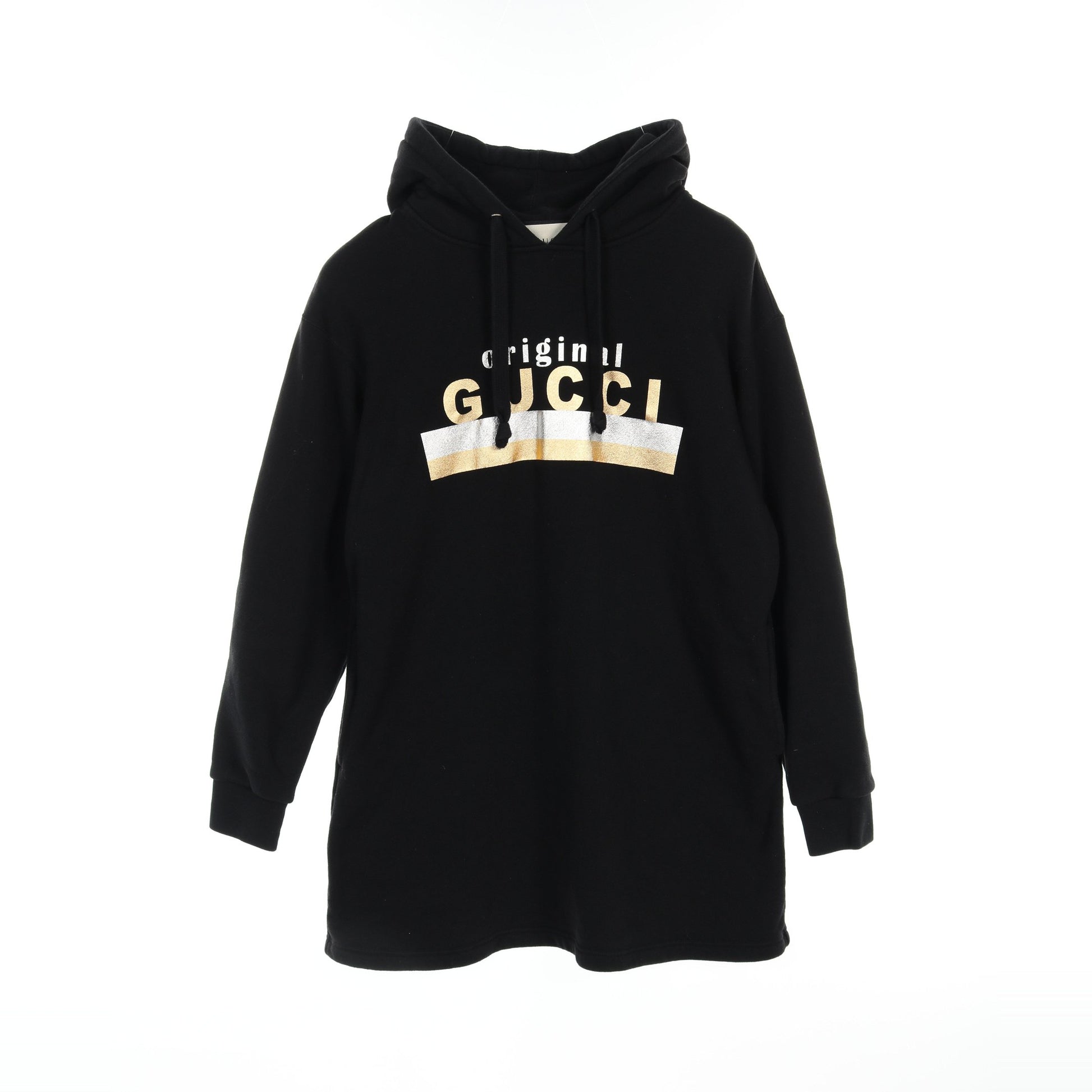 original ワンピース コットン ブラック フード付き グッチ ワンピース GUCCI