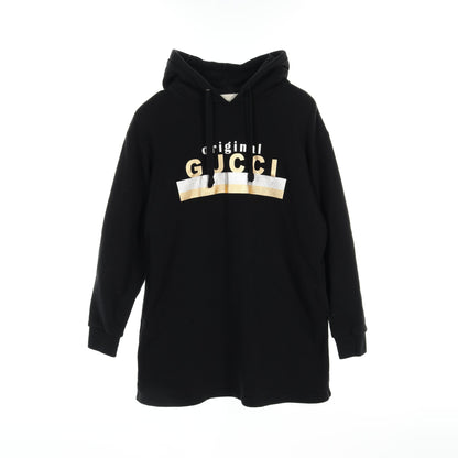 original ワンピース コットン ブラック フード付き グッチ ワンピース GUCCI