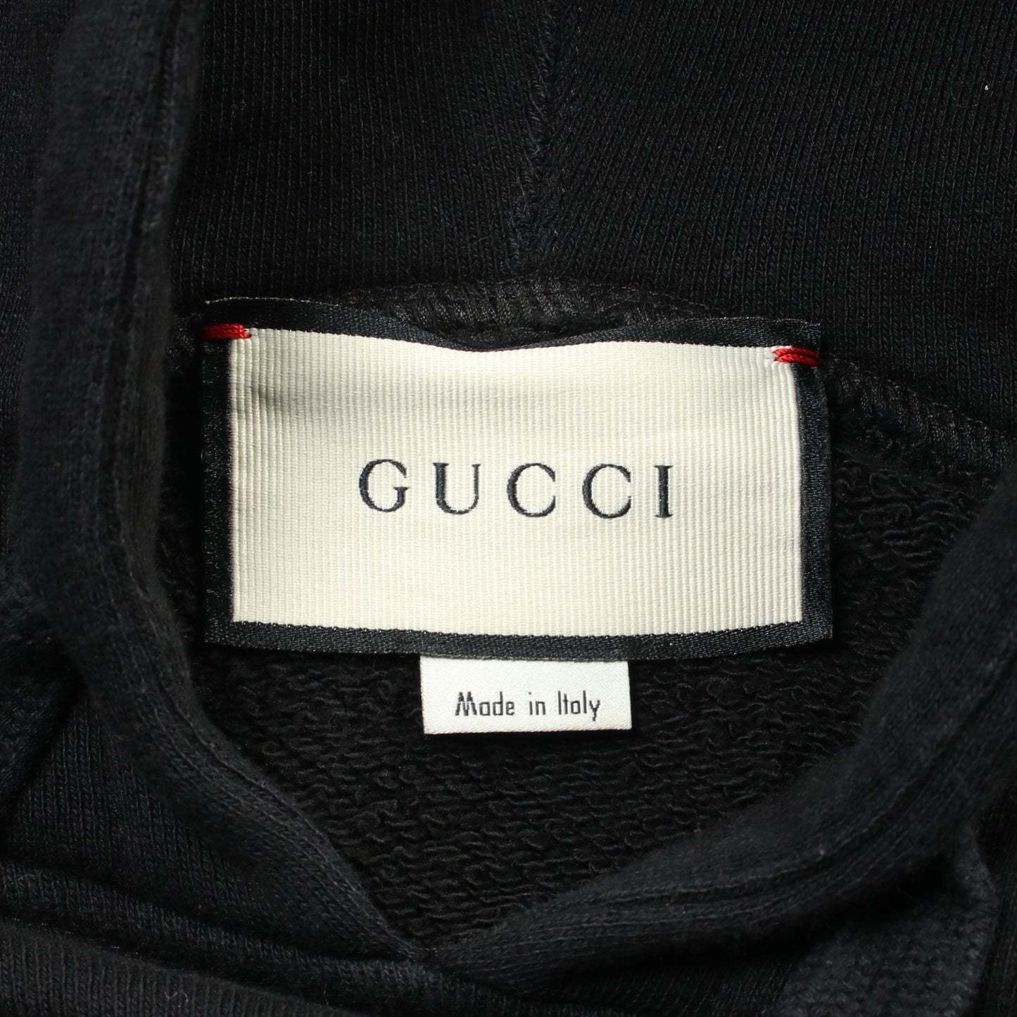 original ワンピース コットン ブラック フード付き グッチ ワンピース GUCCI