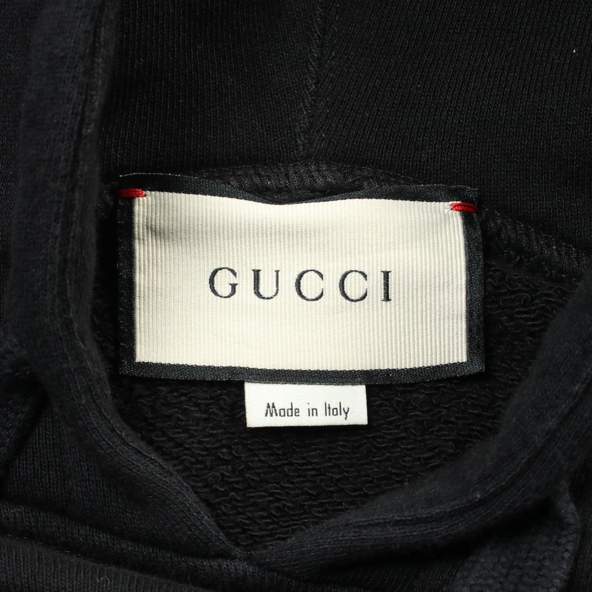 original ワンピース コットン ブラック フード付き グッチ ワンピース GUCCI