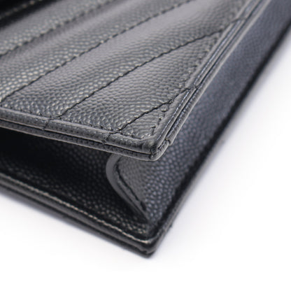 カサンドラ エンベロープ チェーンウォレット レザー ブラック サンローランパリ バッグ SAINT LAURENT PARIS