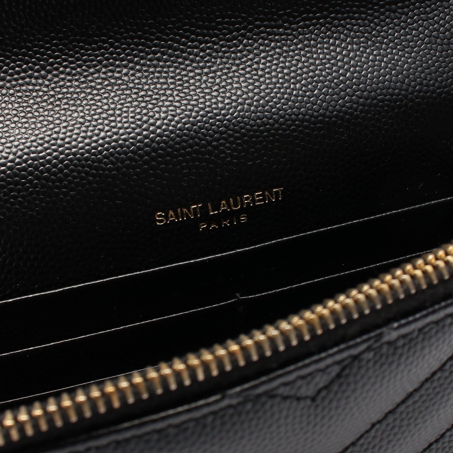 カサンドラ エンベロープ チェーンウォレット レザー ブラック サンローランパリ バッグ SAINT LAURENT PARIS