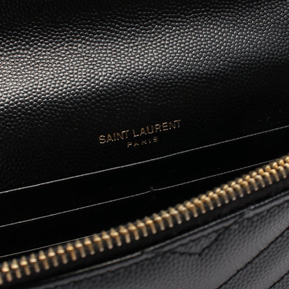 カサンドラ エンベロープ チェーンウォレット レザー ブラック サンローランパリ バッグ SAINT LAURENT PARIS