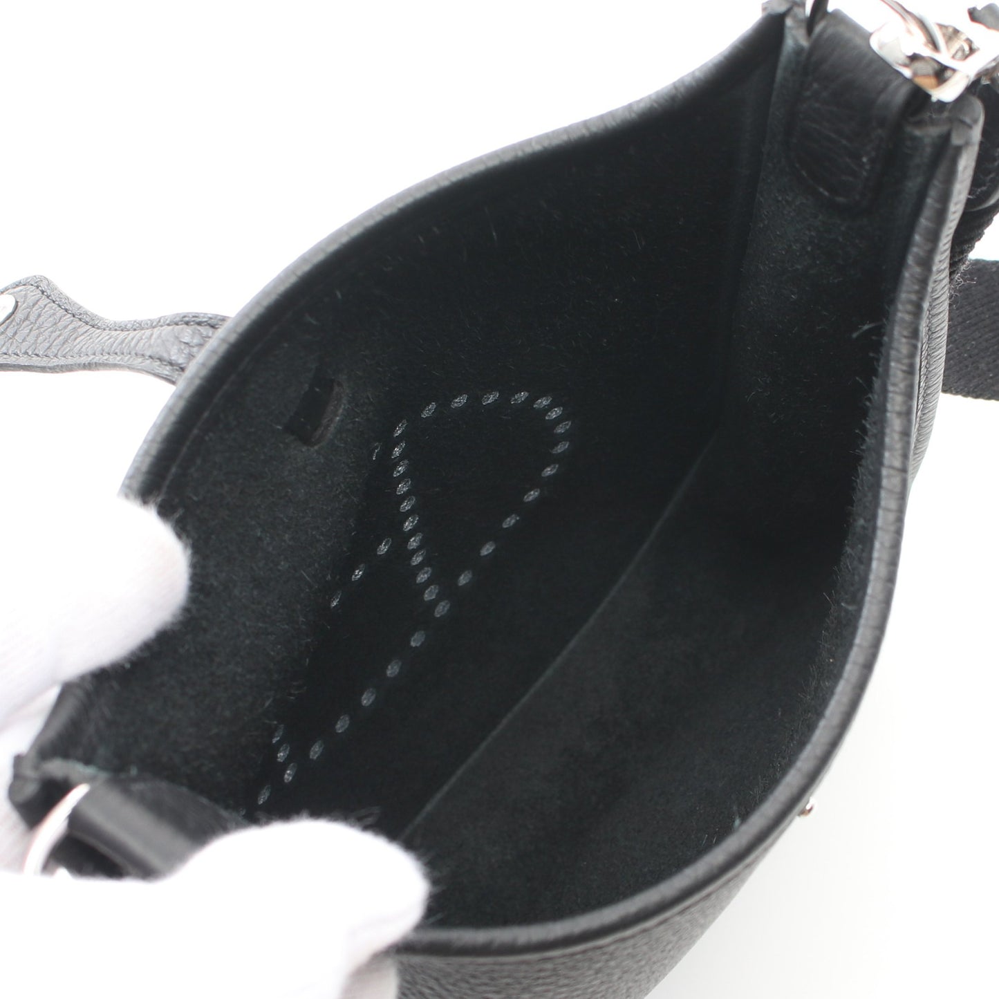 エヴリンTPM アマゾン ショルダーバッグ トリヨンクレマンス ブラック シルバー金具 B刻印 エルメス バッグ HERMES
