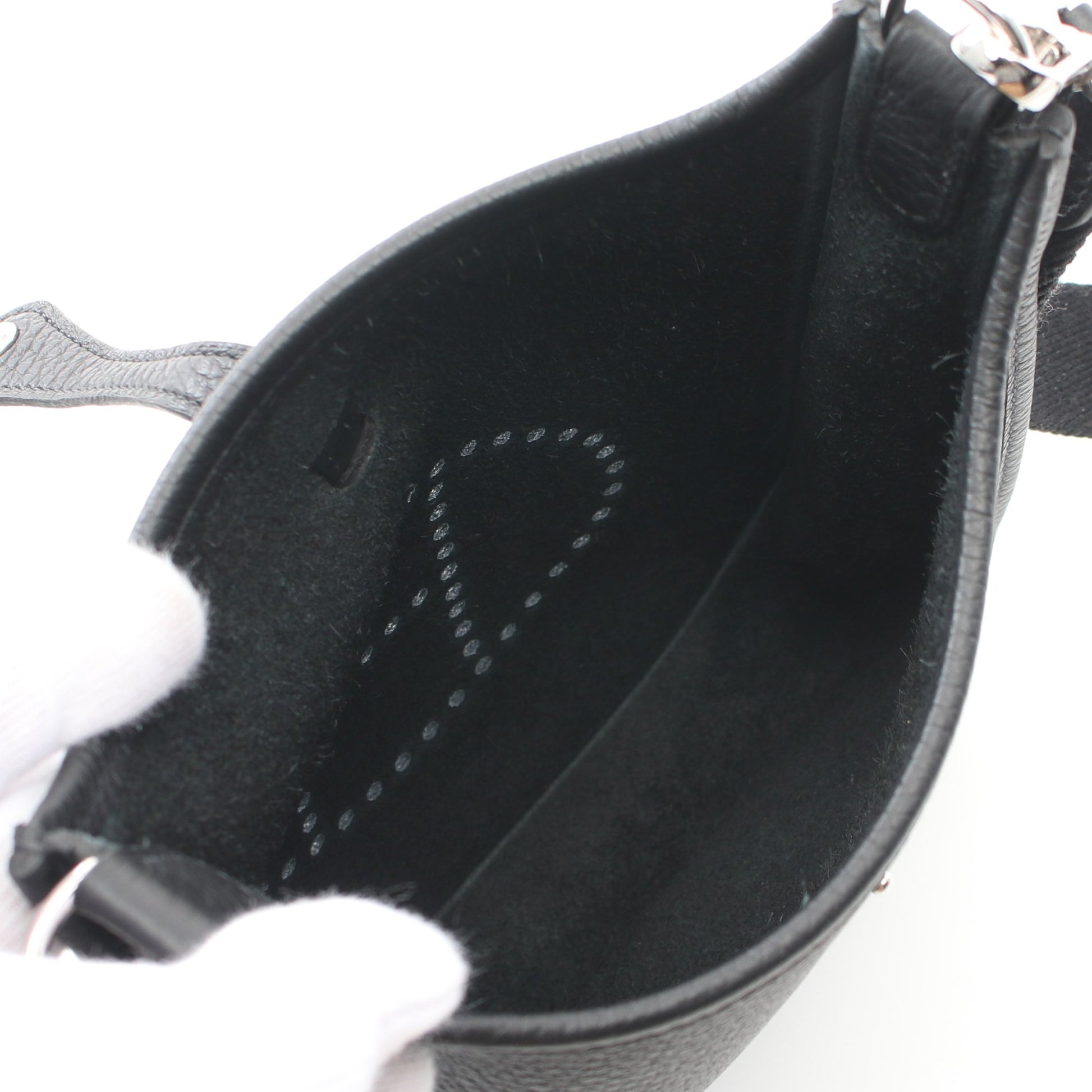 エヴリンTPM アマゾン ショルダーバッグ トリヨンクレマンス ブラック シルバー金具 B刻印 エルメス バッグ HERMES