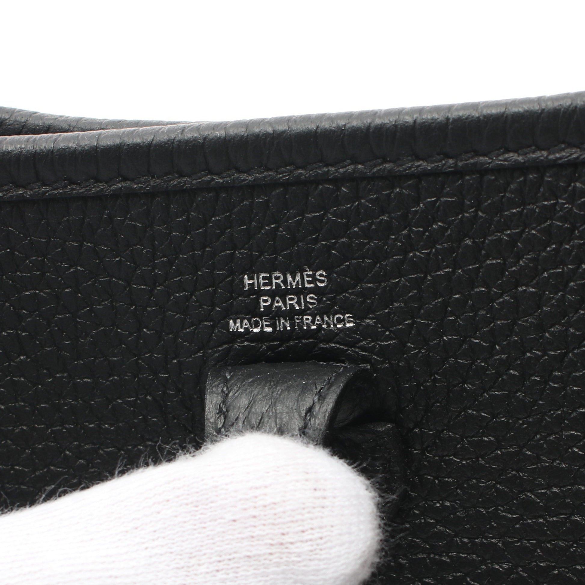 エヴリンTPM アマゾン ショルダーバッグ トリヨンクレマンス ブラック シルバー金具 B刻印 エルメス バッグ HERMES
