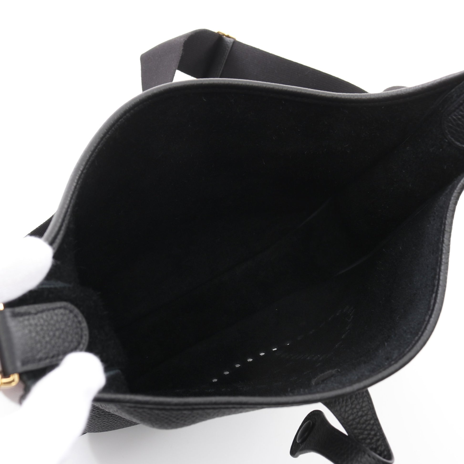 エヴリン 3 トロワ PM ショルダーバッグ トリヨンクレマンス ブラック ゴールド金具 B刻印 エルメス バッグ HERMES