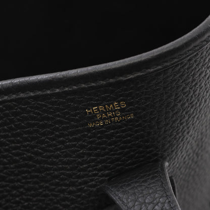 エヴリン 3 トロワ PM ショルダーバッグ トリヨンクレマンス ブラック ゴールド金具 B刻印 エルメス バッグ HERMES