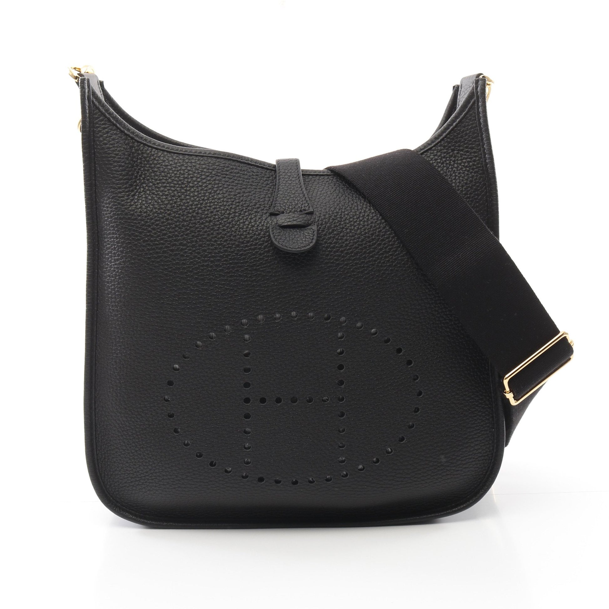 エヴリン 3 トロワ PM ショルダーバッグ トリヨンクレマンス ブラック ゴールド金具 B刻印 エルメス バッグ HERMES
