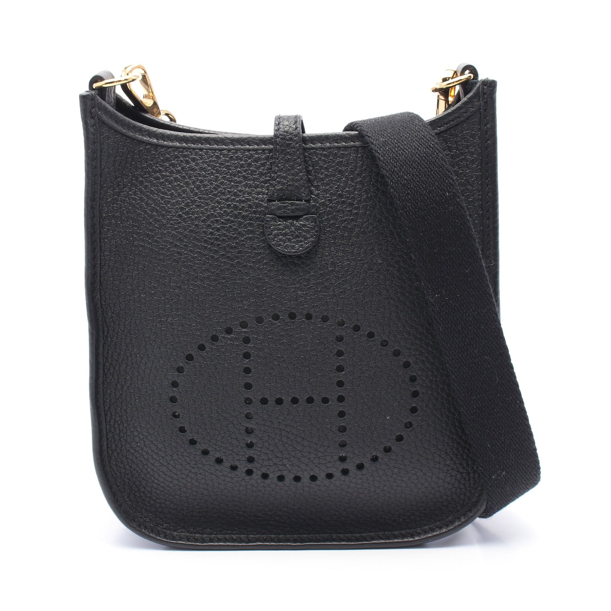 エヴリンTPM ショルダーバッグ トリヨンクレマンス ブラック ゴールド金具 Z刻印 エルメス バッグ HERMES