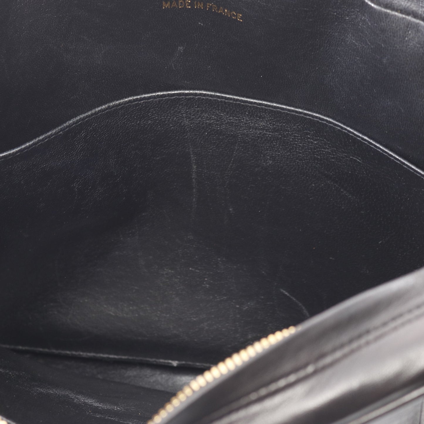マドモアゼル チェーンショルダーバッグ タッセル ラムスキン ブラック ゴールド金具 シャネル バッグ CHANEL