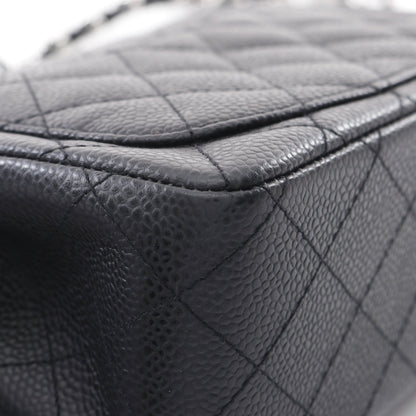 ミニマトラッセ チェーンショルダーバッグ キャビアスキン ブラック シルバー金具 シャネル バッグ CHANEL