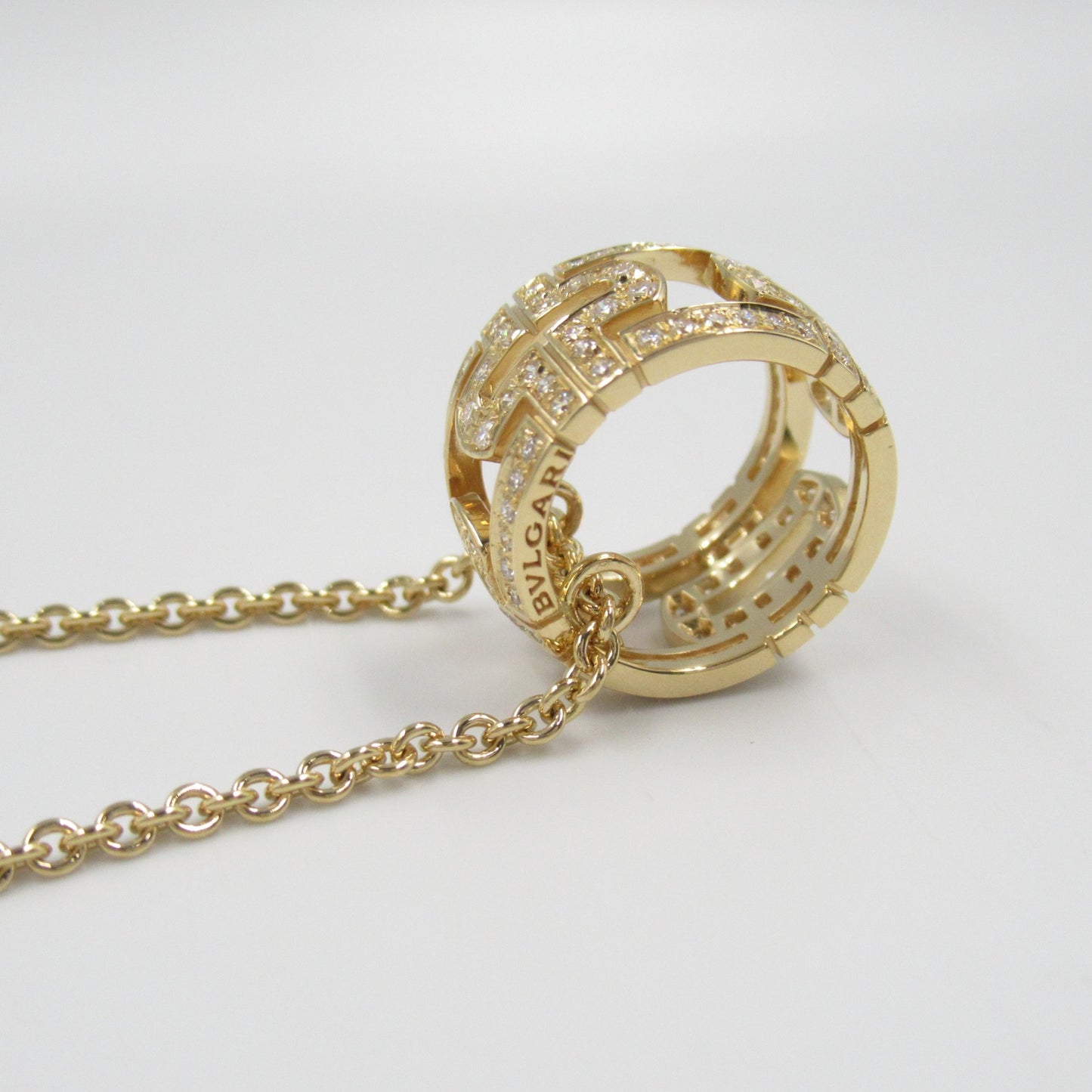 パレンテシ ネックレス ダイヤ ネックレス K18（イエローゴールド） ダイヤモンド クリア ブルガリ アクセサリー BVLGARI