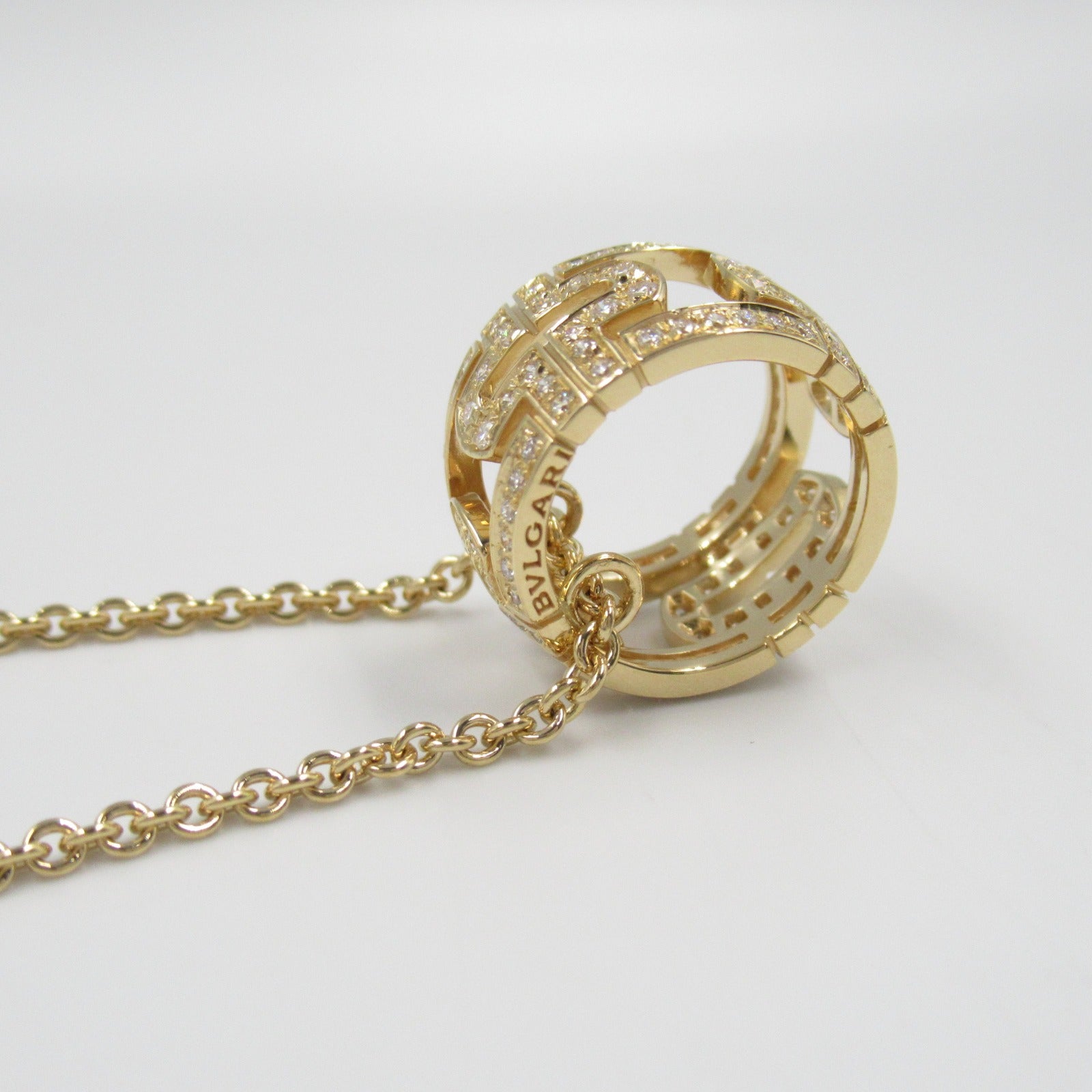 パレンテシ ネックレス ダイヤ ネックレス K18（イエローゴールド） ダイヤモンド クリア ブルガリ アクセサリー BVLGARI