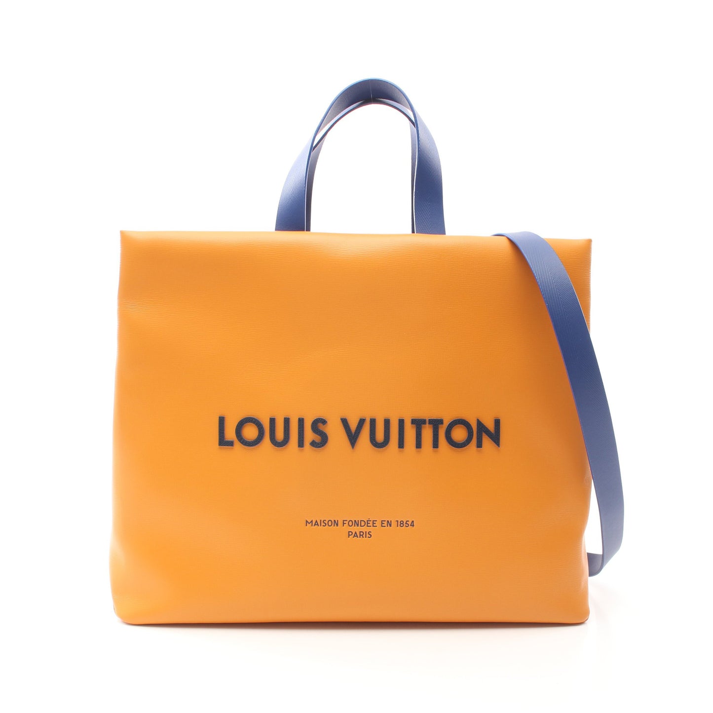 ショッパー トート MM サフラン ハンドバッグ トートバッグ レザー オレンジ 2WAY ルイヴィトン バッグ LOUIS VUITTON