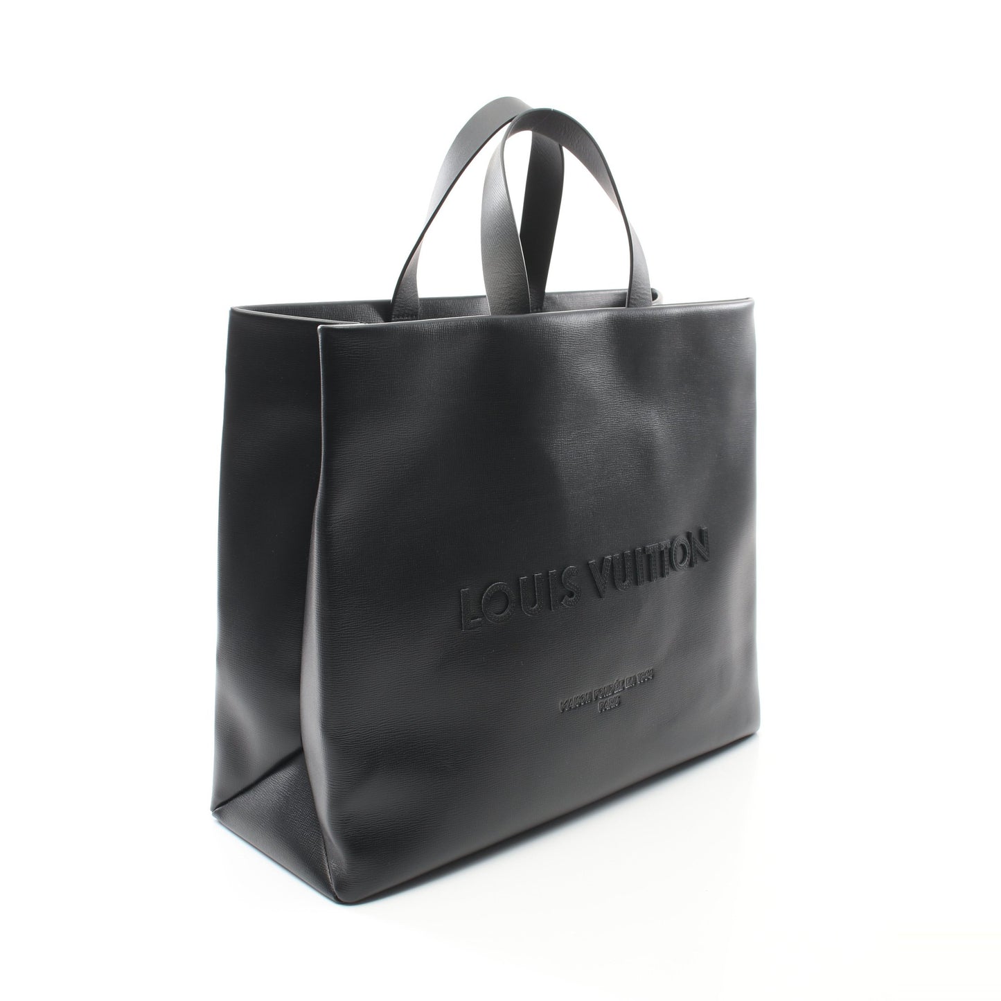 ショッパー トート MM ハンドバッグ トートバッグ レザー ブラック 2WAY 2025SS ルイヴィトン バッグ LOUIS VUITTON