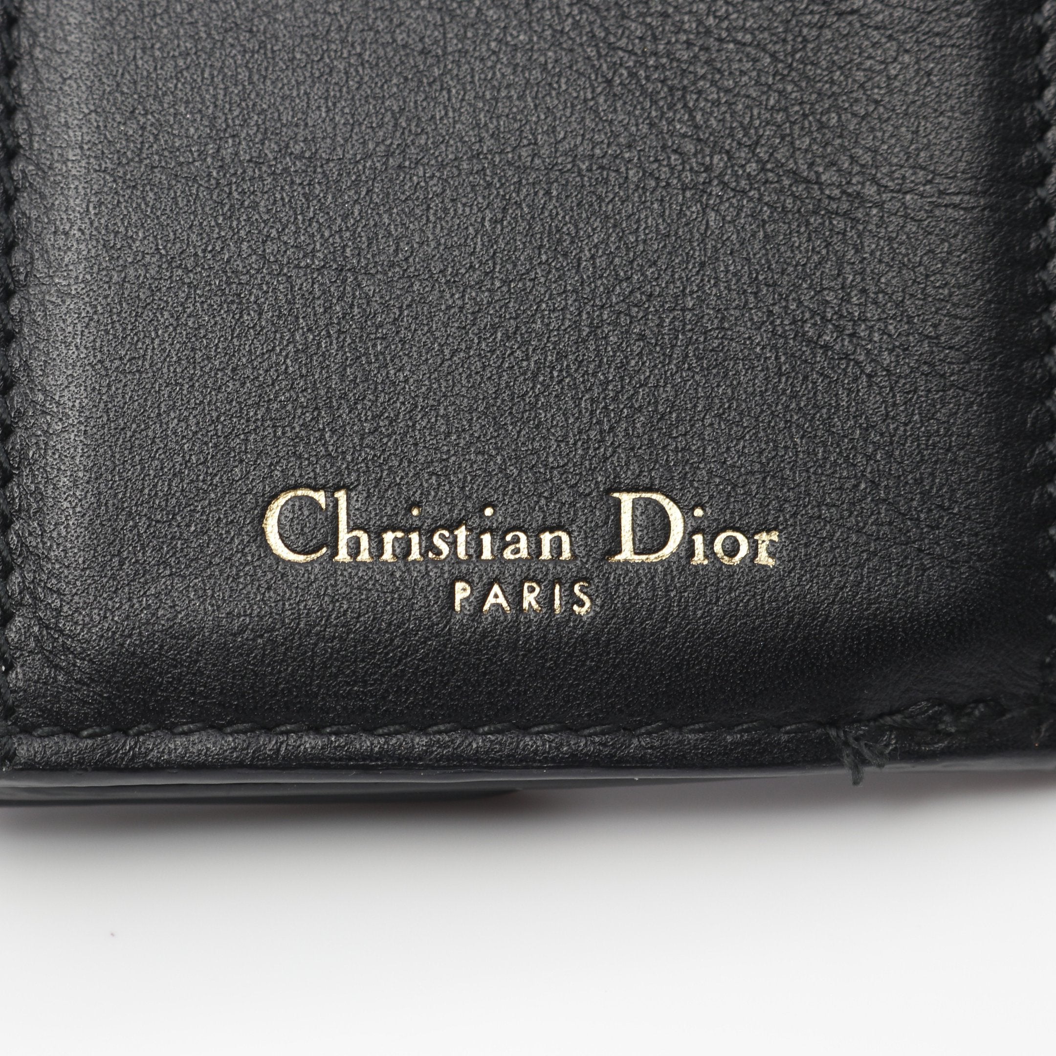 Dior ディオール 三つ折り 財布 ブラック Dior 三つ折り財布 ブラック
