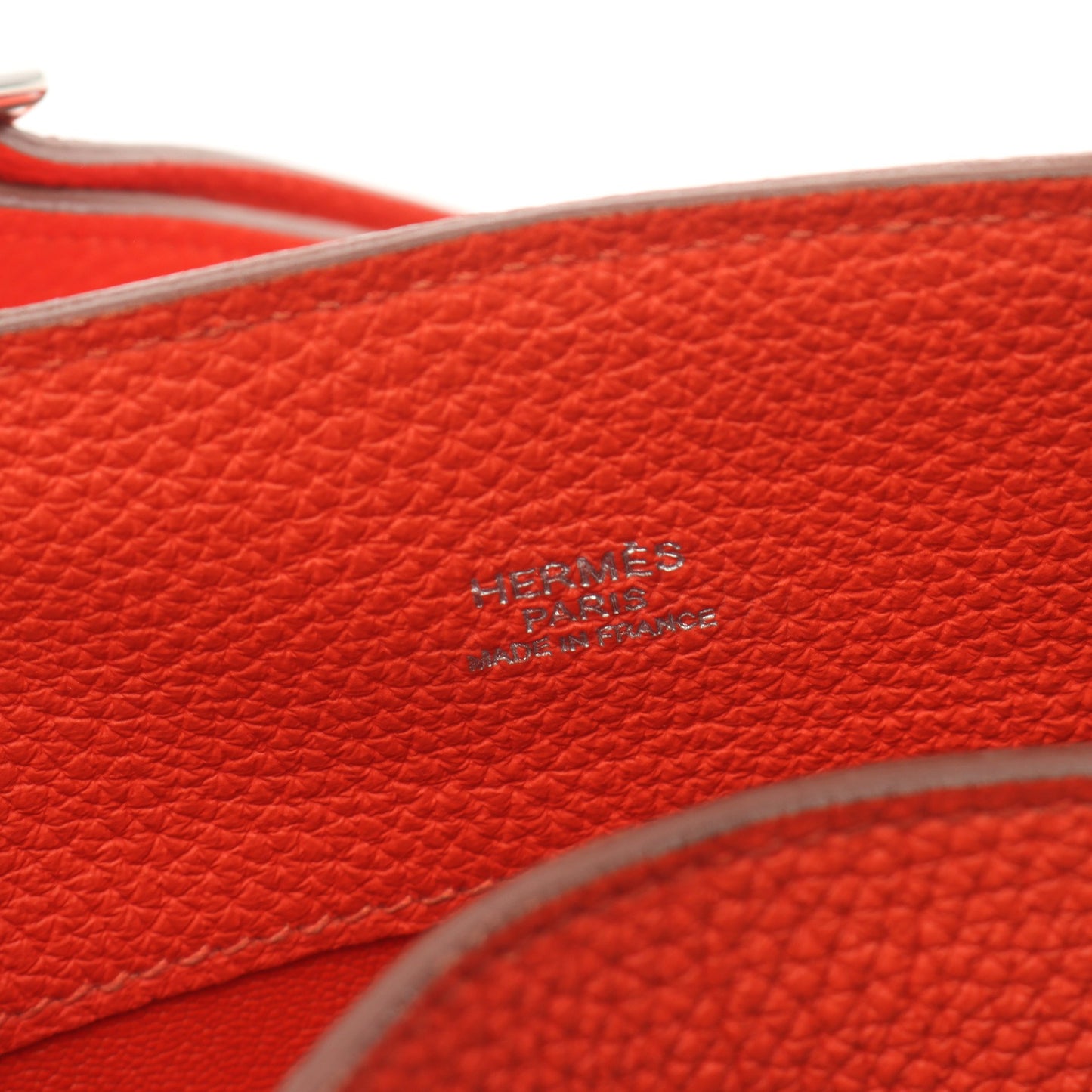 ソーケリー26 カプシーヌ ショルダーバッグ トゴ オレンジ シルバー金具 □Q刻印 エルメス バッグ HERMES