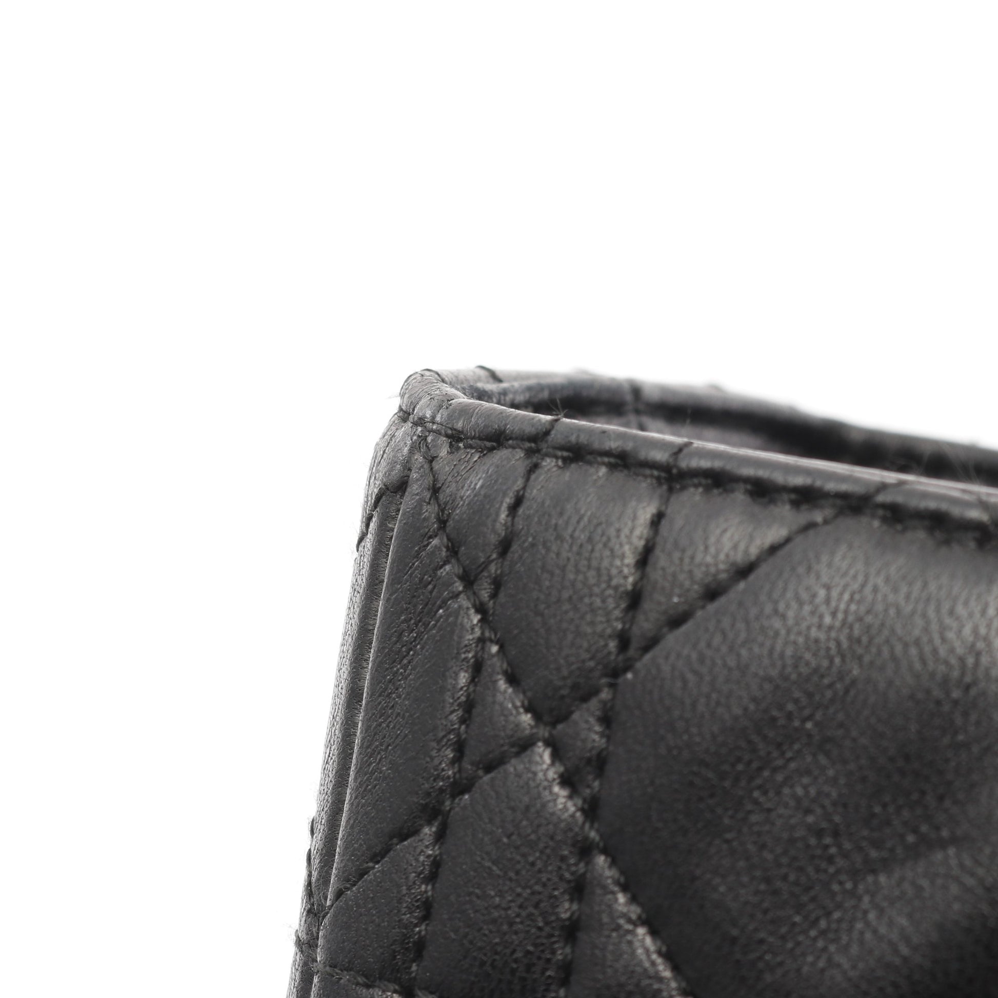 レディディオール ラージ カナージュ ハンドバッグ レザー ブラック 2WAY クリスチャンディオール バッグ Christian Dior