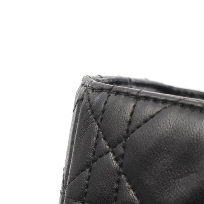 レディディオール ラージ カナージュ ハンドバッグ レザー ブラック 2WAY クリスチャンディオール バッグ Christian Dior