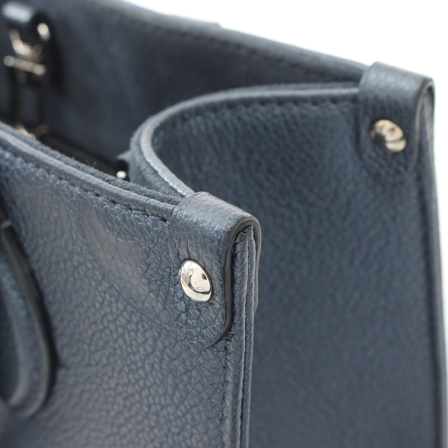 オンザゴーPM モノグラムアンプラント ハンドバッグ レザー ブルー 2WAY ルイヴィトン バッグ LOUIS VUITTON