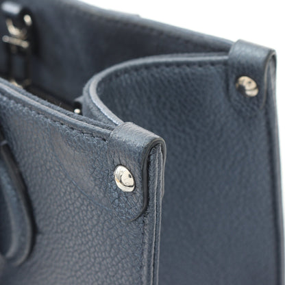 オンザゴーPM モノグラムアンプラント ハンドバッグ レザー ブルー 2WAY ルイヴィトン バッグ LOUIS VUITTON