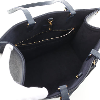 オンザゴーMM セーラーズノット ノーティカル 1022 ショルダーバッグ トートバッグ レザー ネイビー ルイヴィトン バッグ LOUIS VUITTON