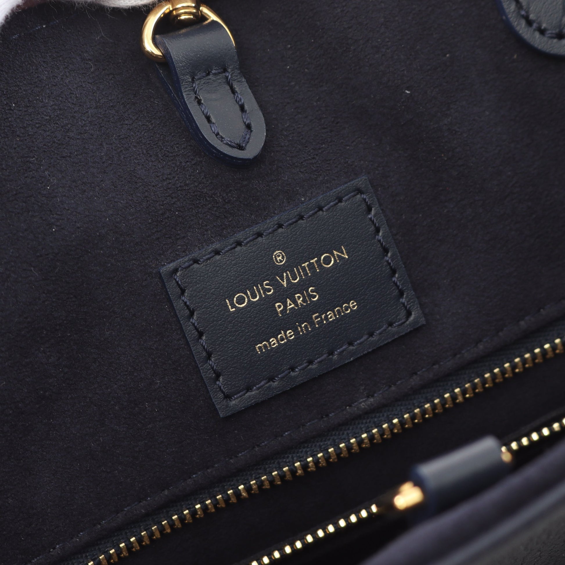 オンザゴーMM セーラーズノット ノーティカル 1022 ショルダーバッグ トートバッグ レザー ネイビー ルイヴィトン バッグ LOUIS VUITTON