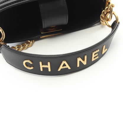 ボーイシャネル チェーンショルダーバッグ ラムスキン ブラック ゴールド金具 シャネル バッグ CHANEL
