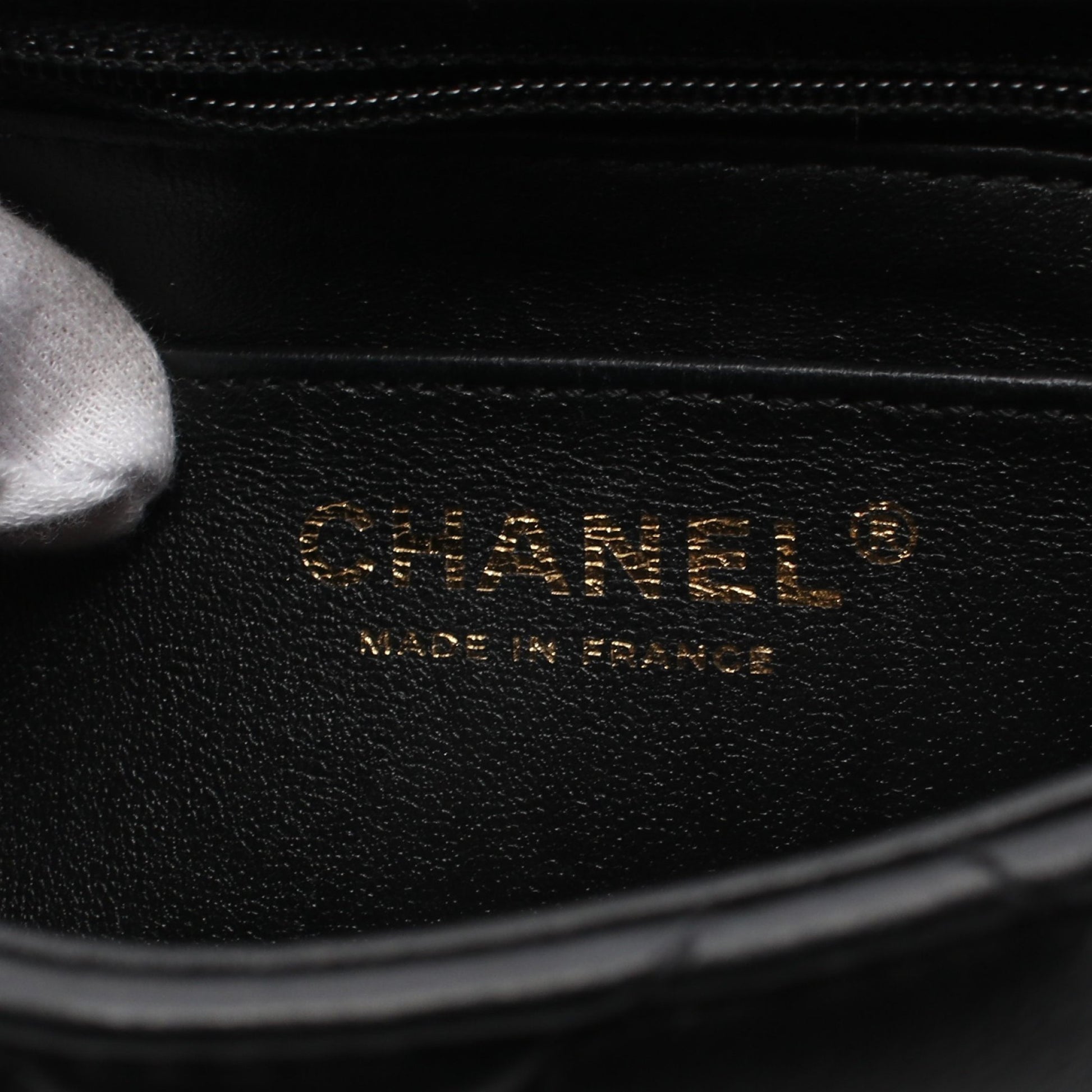 ミニマトラッセ チェーンショルダーバッグ ラムスキン ブラック ゴールド金具 シャネル バッグ CHANEL
