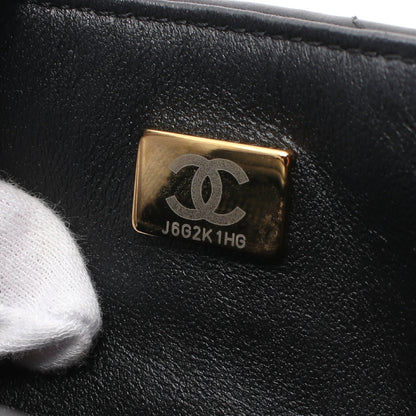 ミニマトラッセ チェーンショルダーバッグ ラムスキン ブラック ゴールド金具 シャネル バッグ CHANEL