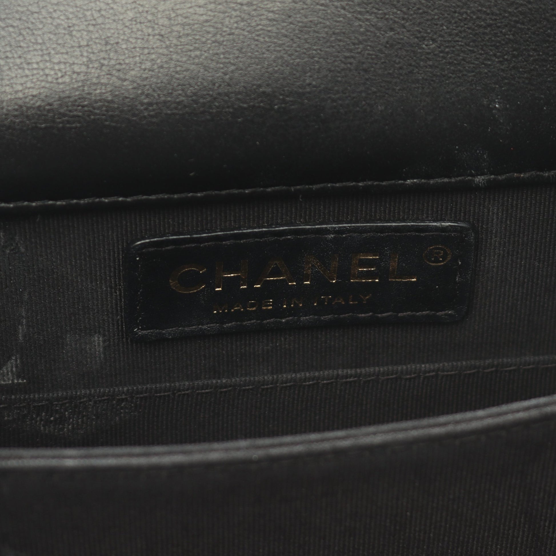 ボーイシャネル マトラッセ チェーンショルダーバッグ ラムスキン ブラック ゴールド金具 シャネル バッグ CHANEL