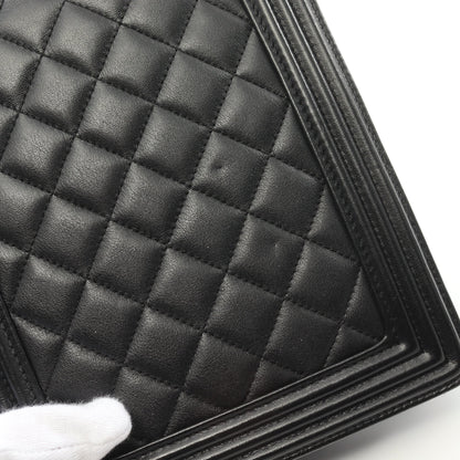 ボーイシャネル マトラッセ チェーンショルダーバッグ ラムスキン ブラック ゴールド金具 シャネル バッグ CHANEL