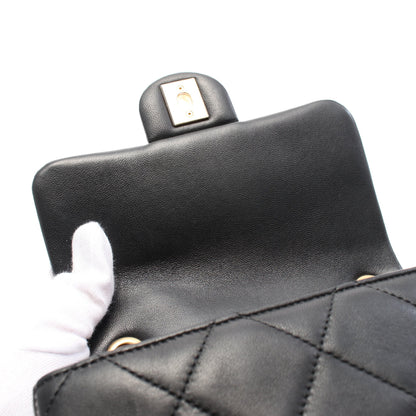 ハンドバッグ チェーンショルダーバッグ レザー ブラック ゴールド金具 シャネル バッグ CHANEL