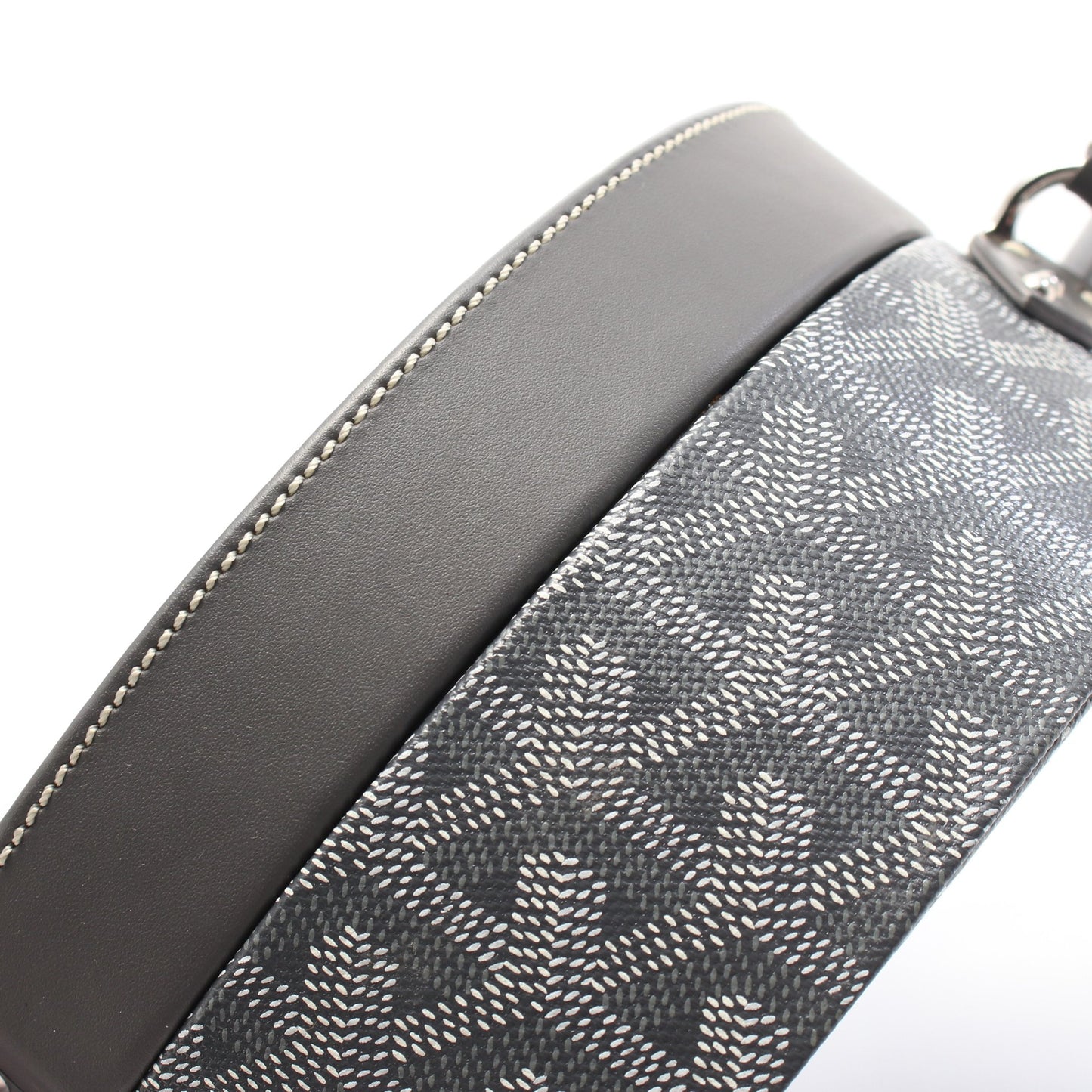 ハットボックス アルトトランクバッグ ハンドバッグ コーティングキャンバス レザー グレー ホワイト 2WAY ゴヤール バッグ GOYARD