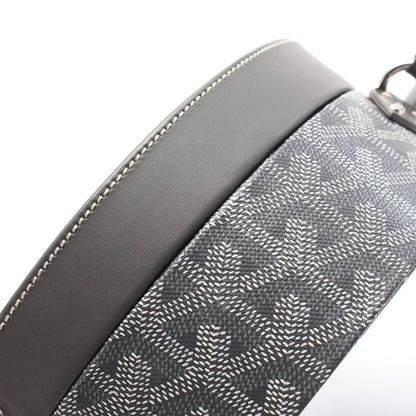 ハットボックス アルトトランクバッグ ハンドバッグ コーティングキャンバス レザー グレー ホワイト 2WAY ゴヤール バッグ GOYARD