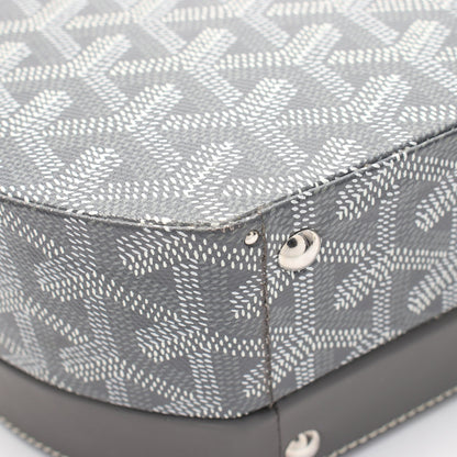 ハットボックス アルトトランクバッグ ハンドバッグ コーティングキャンバス レザー グレー ホワイト 2WAY ゴヤール バッグ GOYARD