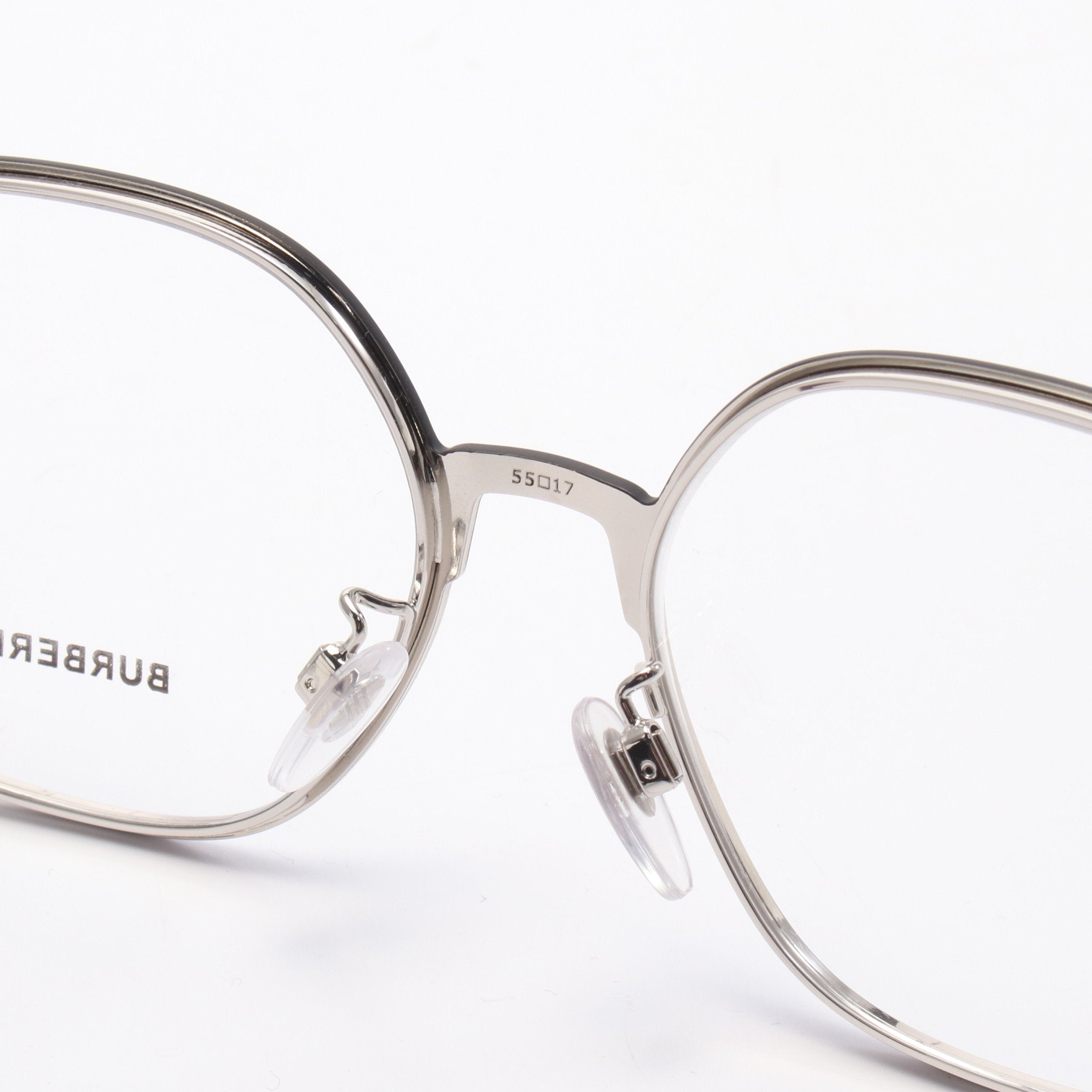 BURBERRY　眼鏡　ツーポイント シルバー メガネ 眼鏡 シルバー マルチカラー バーバリー – RECLO