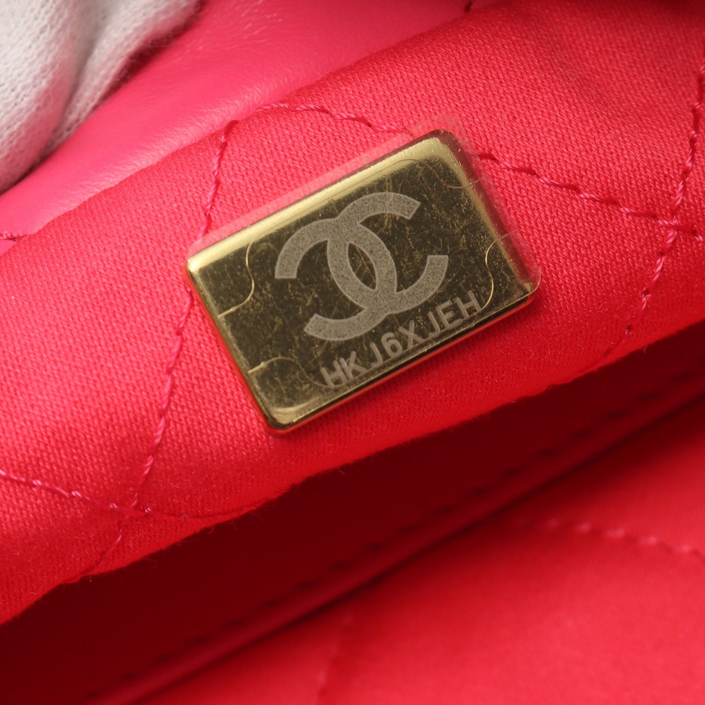 CHANEL 22 ミニ チェーンショルダーバッグ レザー ピンクパープル ゴールド金具 シャネル バッグ CHANEL