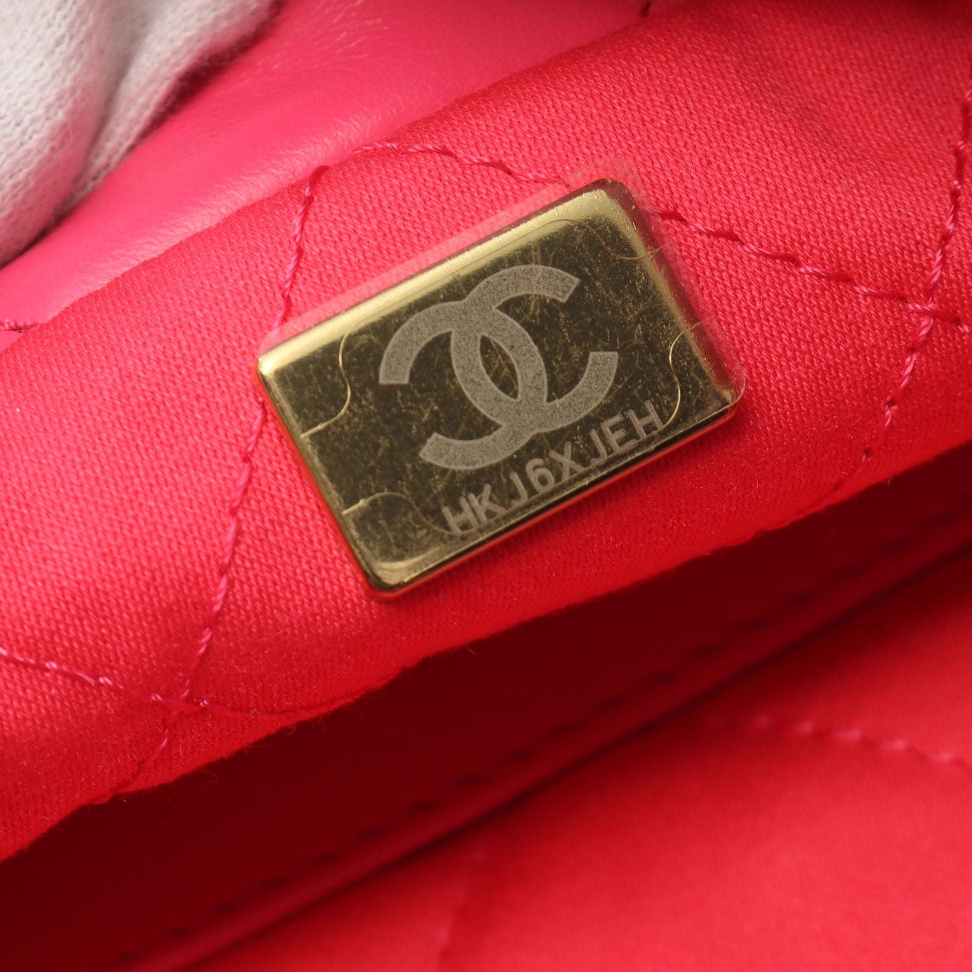 CHANEL 22 ミニ チェーンショルダーバッグ レザー ピンクパープル ゴールド金具 シャネル バッグ CHANEL