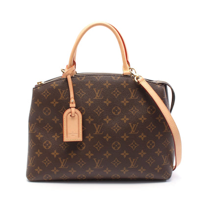 グラン パレMM モノグラム ハンドバッグ PVC レザー ブラウン 2WAY ルイヴィトン バッグ LOUIS VUITTON