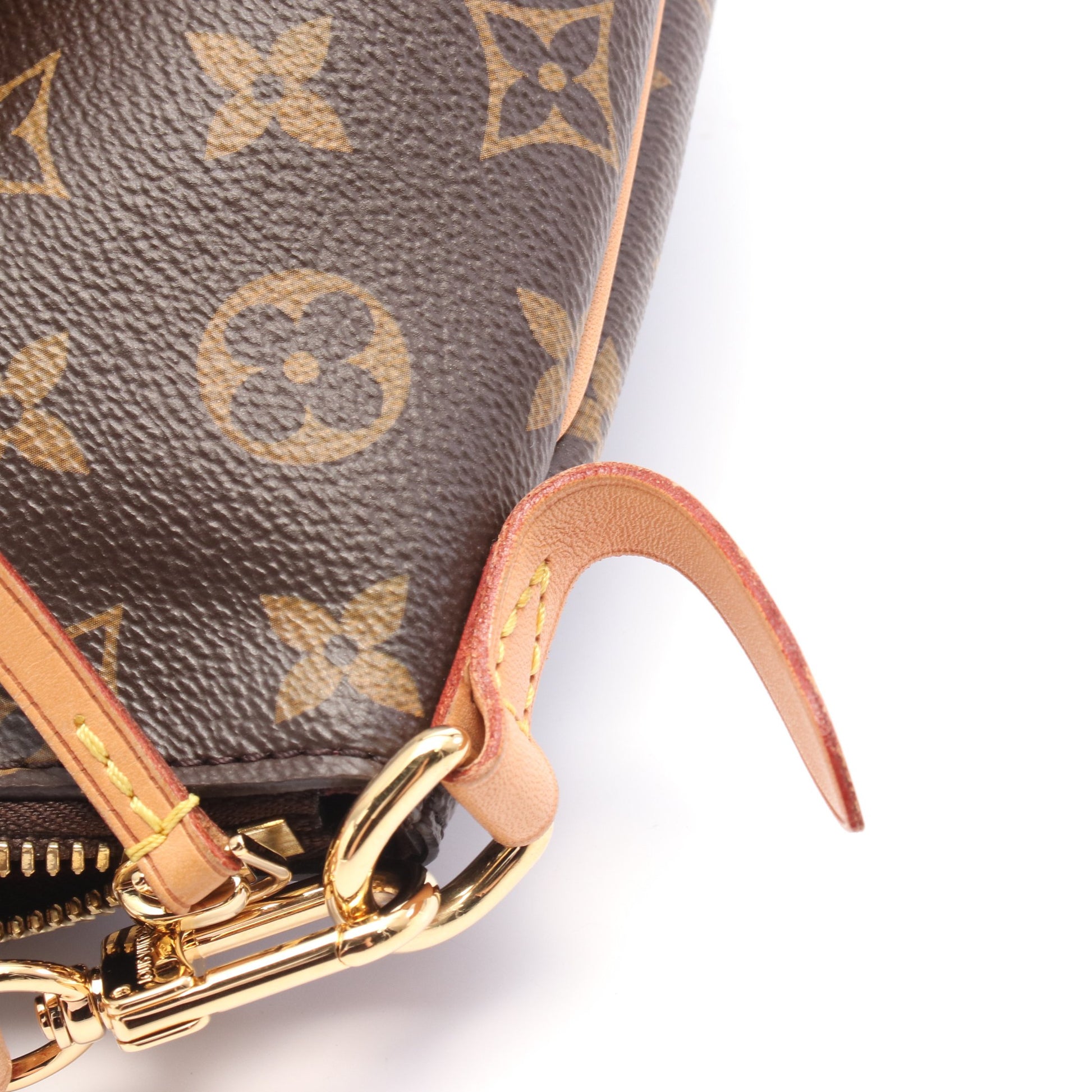 テュレンPM モノグラム ハンドバッグ PVC レザー ブラウン ルイ  